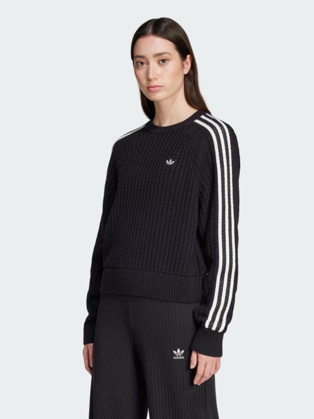 Adidas Adicolor knitted crew sweatshirt